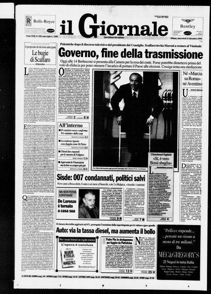 Il giornale : quotidiano del mattino